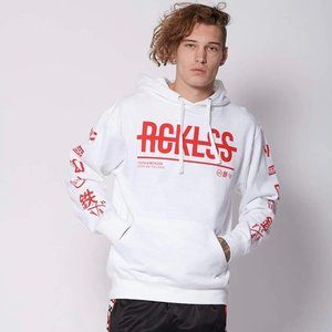 young and reckless strike thru hoodie